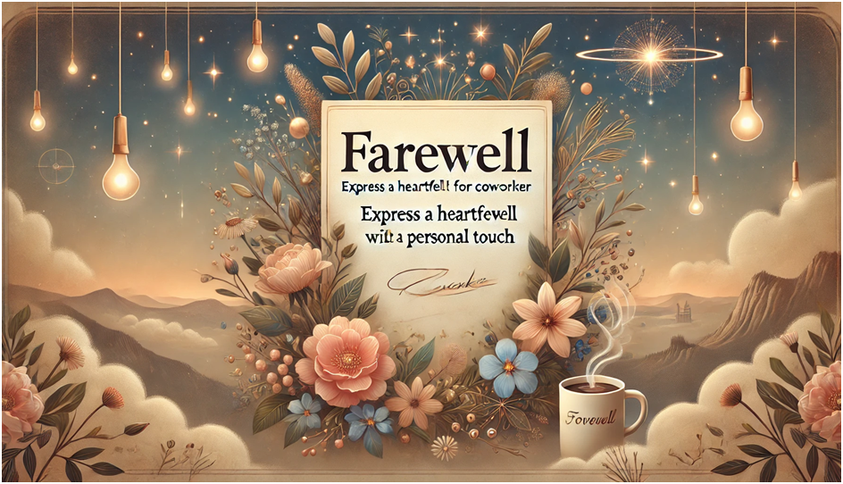 Farewell Card for Coworker: Express a Heartfelt Farewell with a Personal Touch